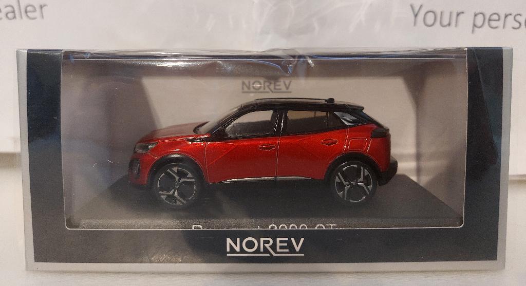 Norev 1:43 Peugeot 2008 GT 2024 Elixir rood nieuw, Ophalen of Verzenden, Nieuw, Auto, Norev