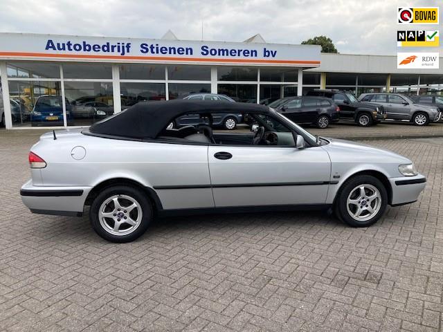 Saab 9-3 Cabrio 2.0t S Luxury, Auto's, Saab, Gebruikt, Zwart, 4 cilinders, 4 stoelen