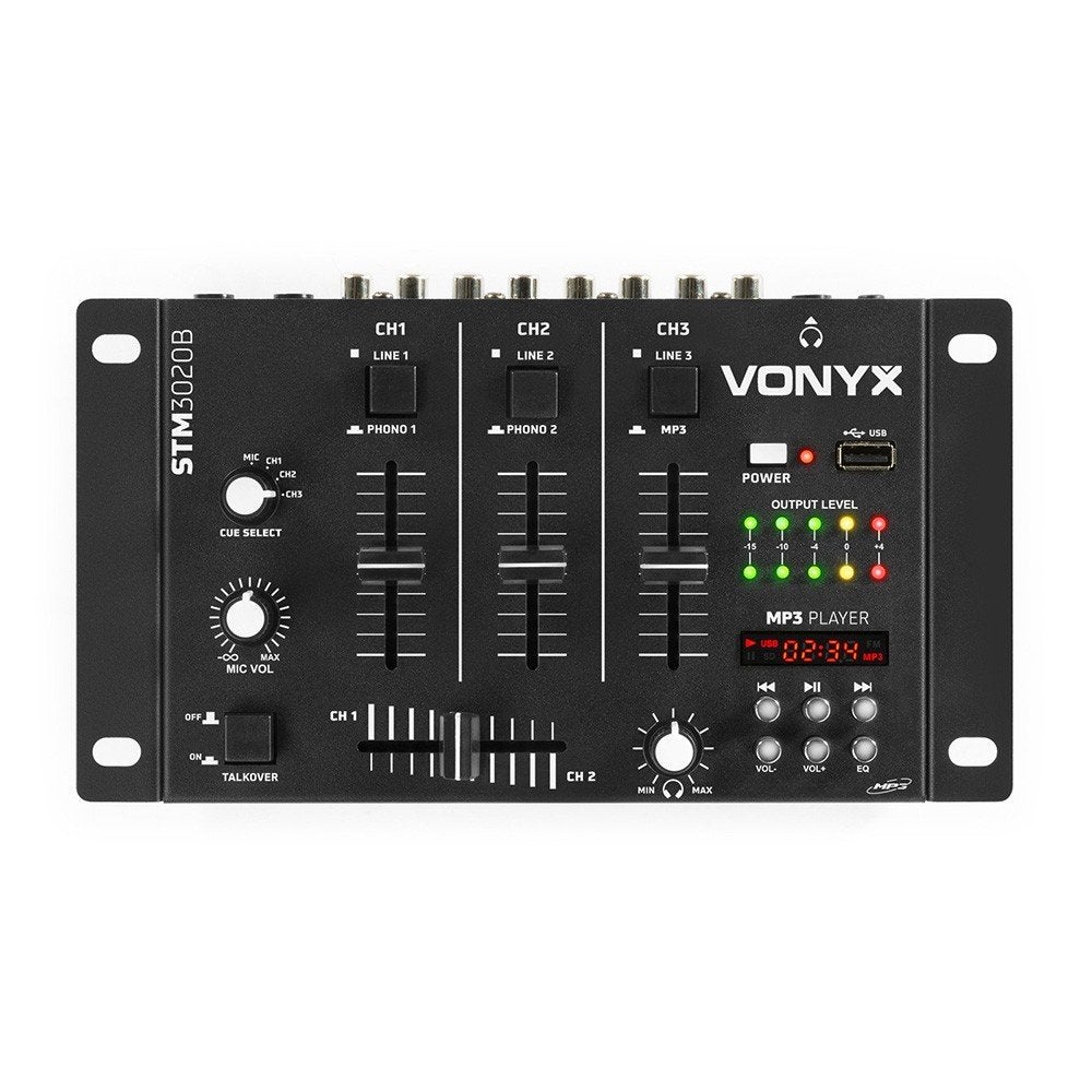 Vonyx STM-3020B mengpaneel, Muziek en Instrumenten, Mengpanelen, Ophalen of Verzenden, Zo goed als nieuw, 5 tot 10 kanalen, Microfooningang