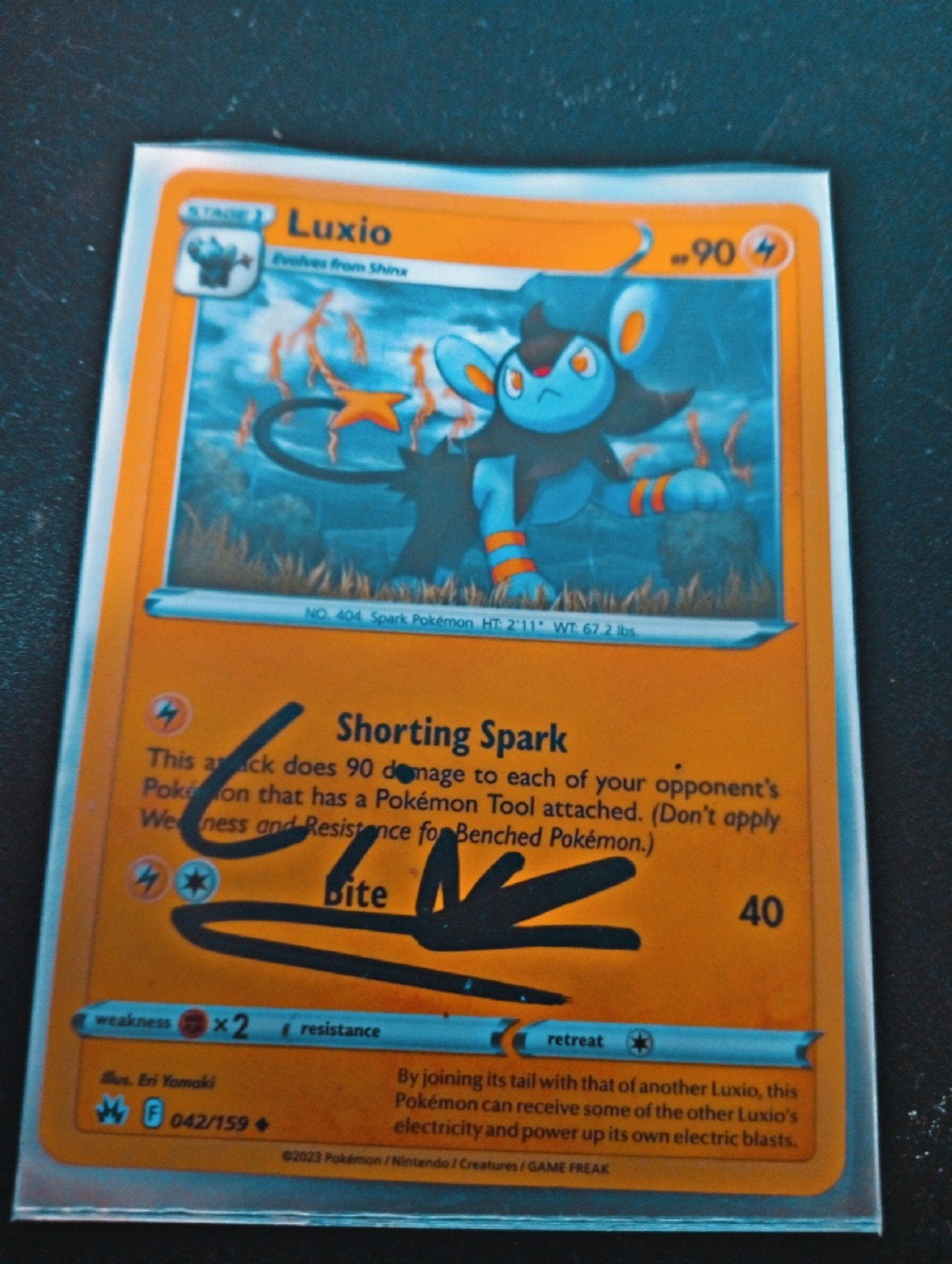 Pokemon kaart met de handtekening van linktijger, Ophalen of Verzenden