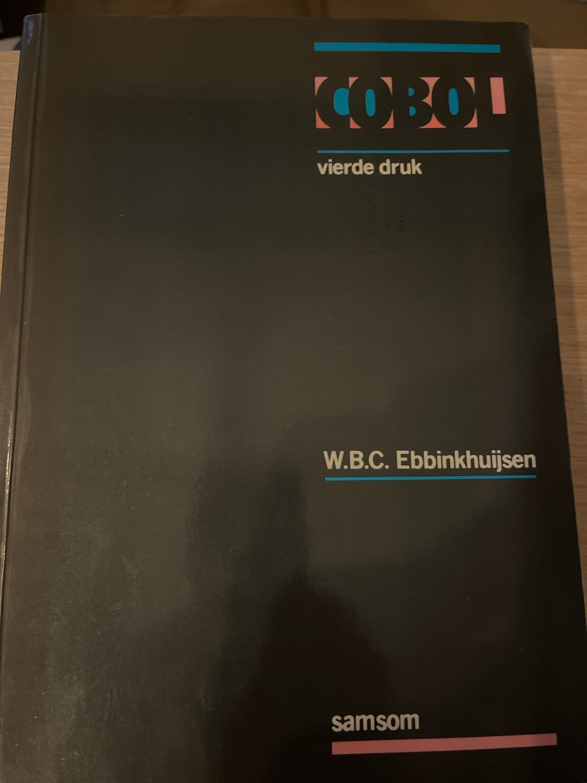 COBOL vierde druk - W.B.C. Ebbinkhuijsen (Samson), Ophalen of Verzenden, Beta, Zo goed als nieuw, HBO