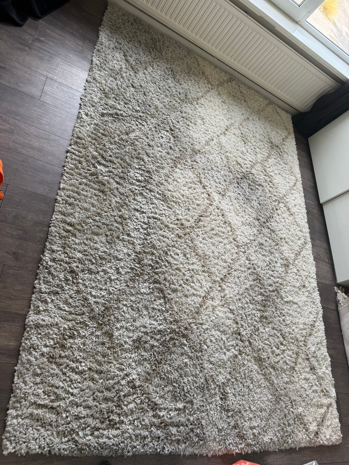 Vloerkleed Tapijt 190x280, Ophalen, Gebruikt, Beige, 150 tot 200 cm