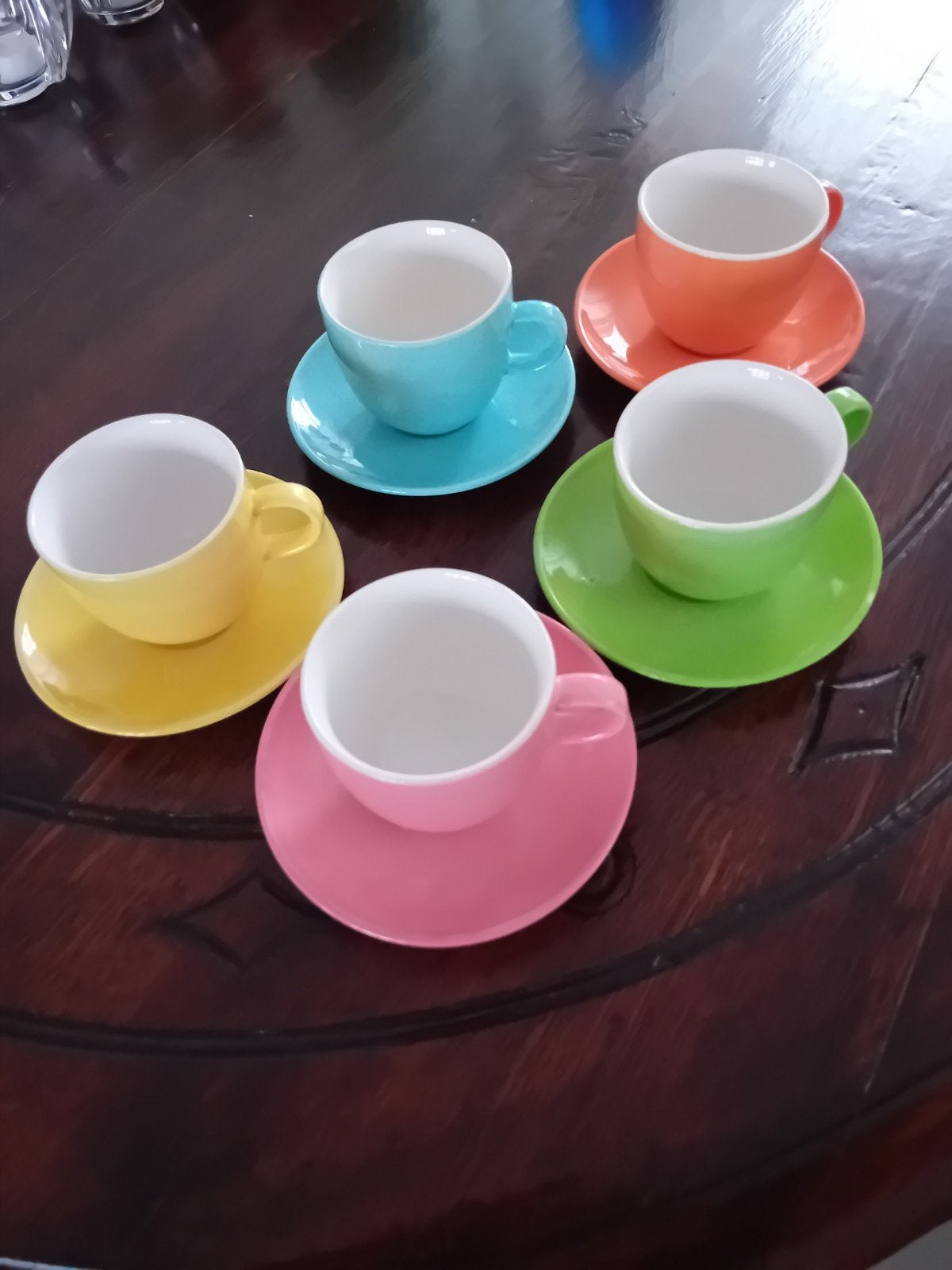 Kop en schotels (vintage), Ophalen of Verzenden, Zo goed als nieuw, Porselein, Kop en/of schotel