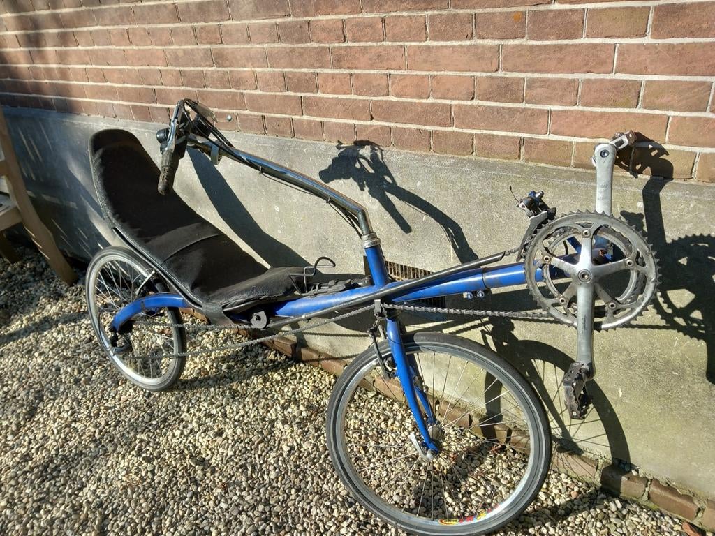 Ligfiets M5, Fietsen en Brommers, Fietsen | Ligfietsen, Gebruikt, Velgrem, Bovenstuur, Ophalen