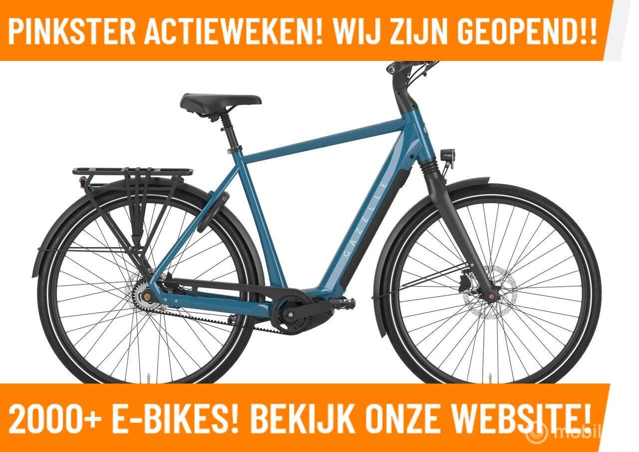 Gazelle Chamonix C5 HMS Elektrische fiets met midden motor!, Fietsen en Brommers, Elektrische fietsen, Gazelle