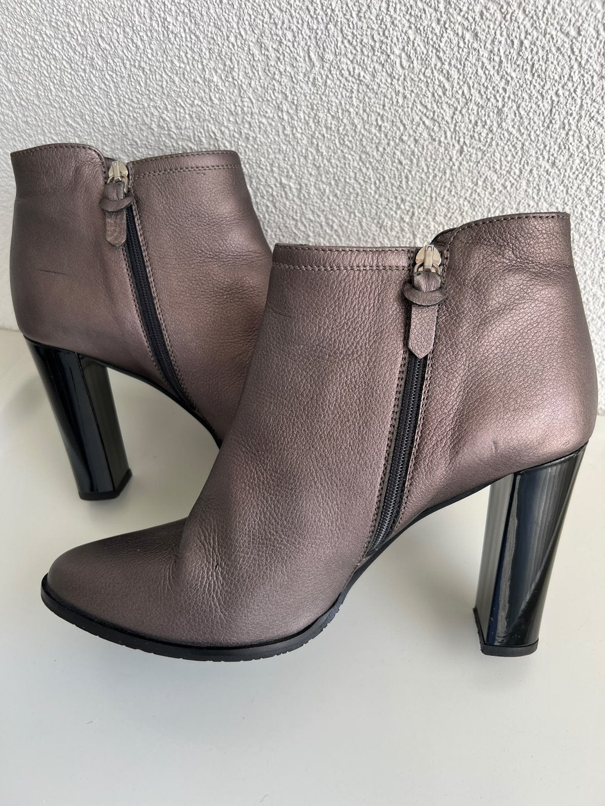 Prezioso Enkellaarsjes - Maat 41 - Zo goed als nieuw, Kleding | Dames, Ophalen of Verzenden, Zo goed als nieuw, Bruin, Lage of Enkellaarzen
