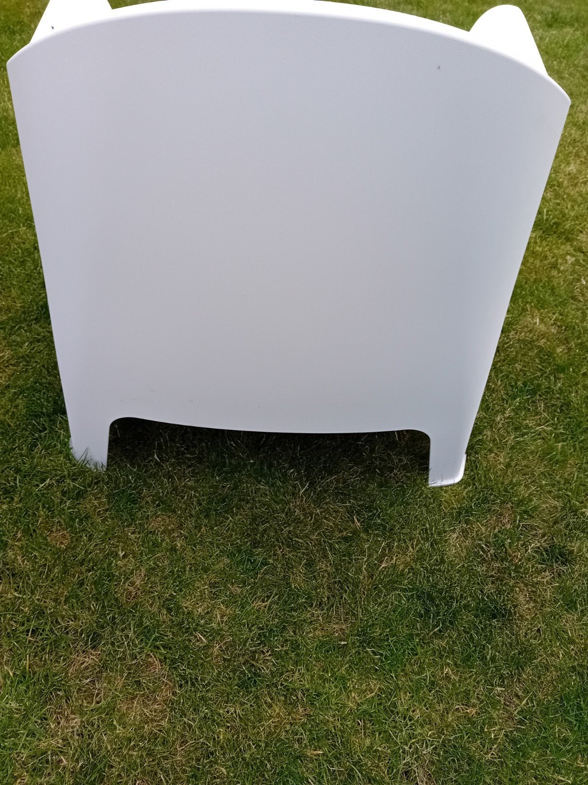 Bijna nieuwe,witte lounge tuinstoel te koop, Tuin en Terras, Ophalen, Zo goed als nieuw, Kunststof, Stapelbaar
