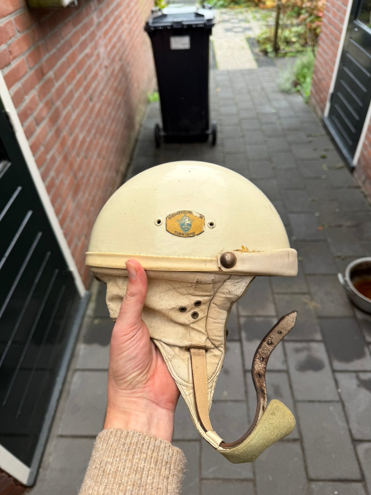 Vintage pothelm uit de jaren 60 – KNMV-goedgekeurd, Ophalen, Gebruikt