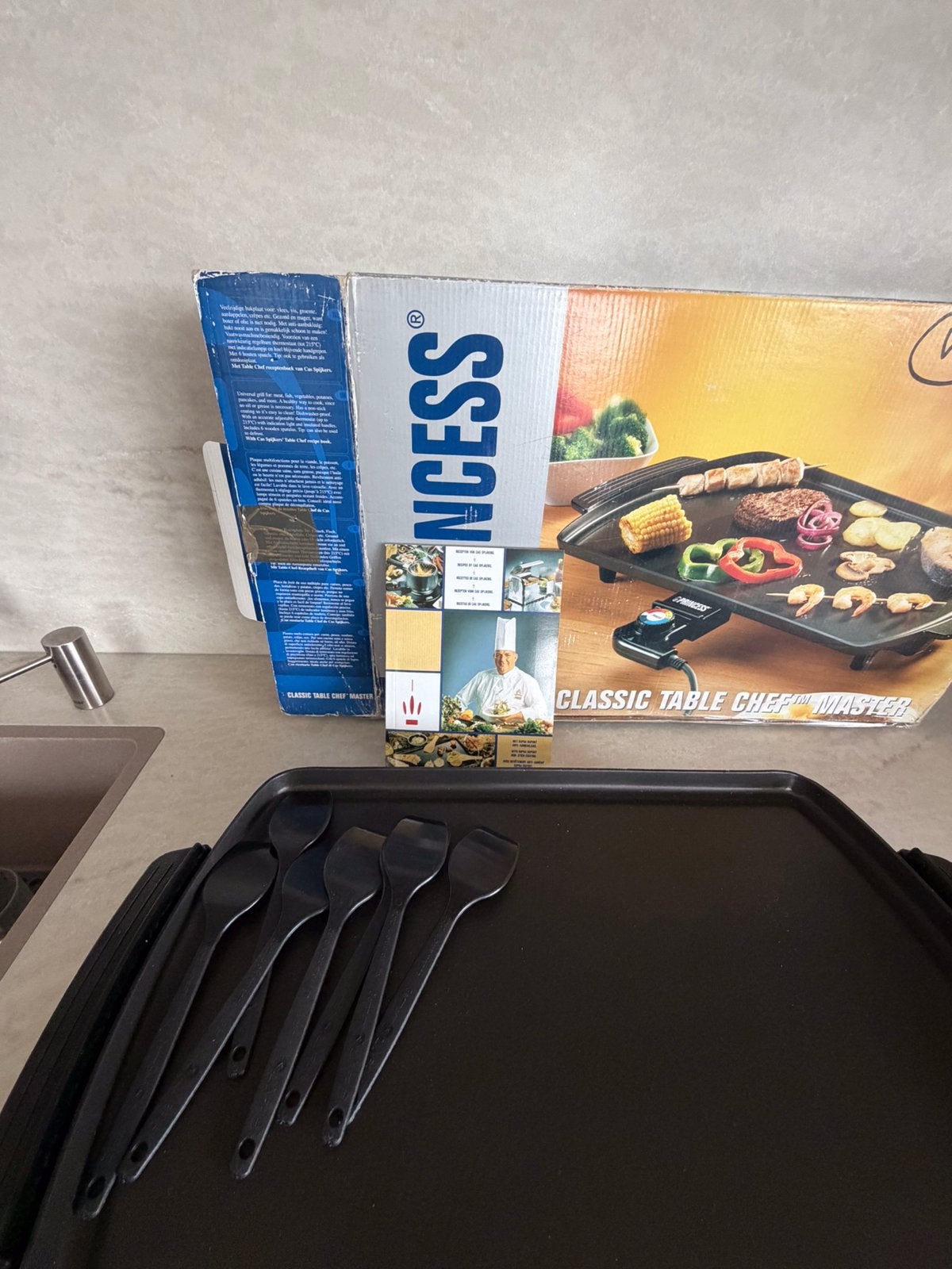 Princess Bakplaat/gourmetstel, Ophalen of Verzenden, Zo goed als nieuw, 4 t/m 7 personen
