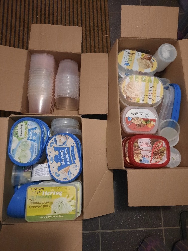 diepvries dozen bewaar diepvriesdozen opslag, bijna gratis, Overige typen, Ophalen of Verzenden, Zo goed als nieuw, Kunststof