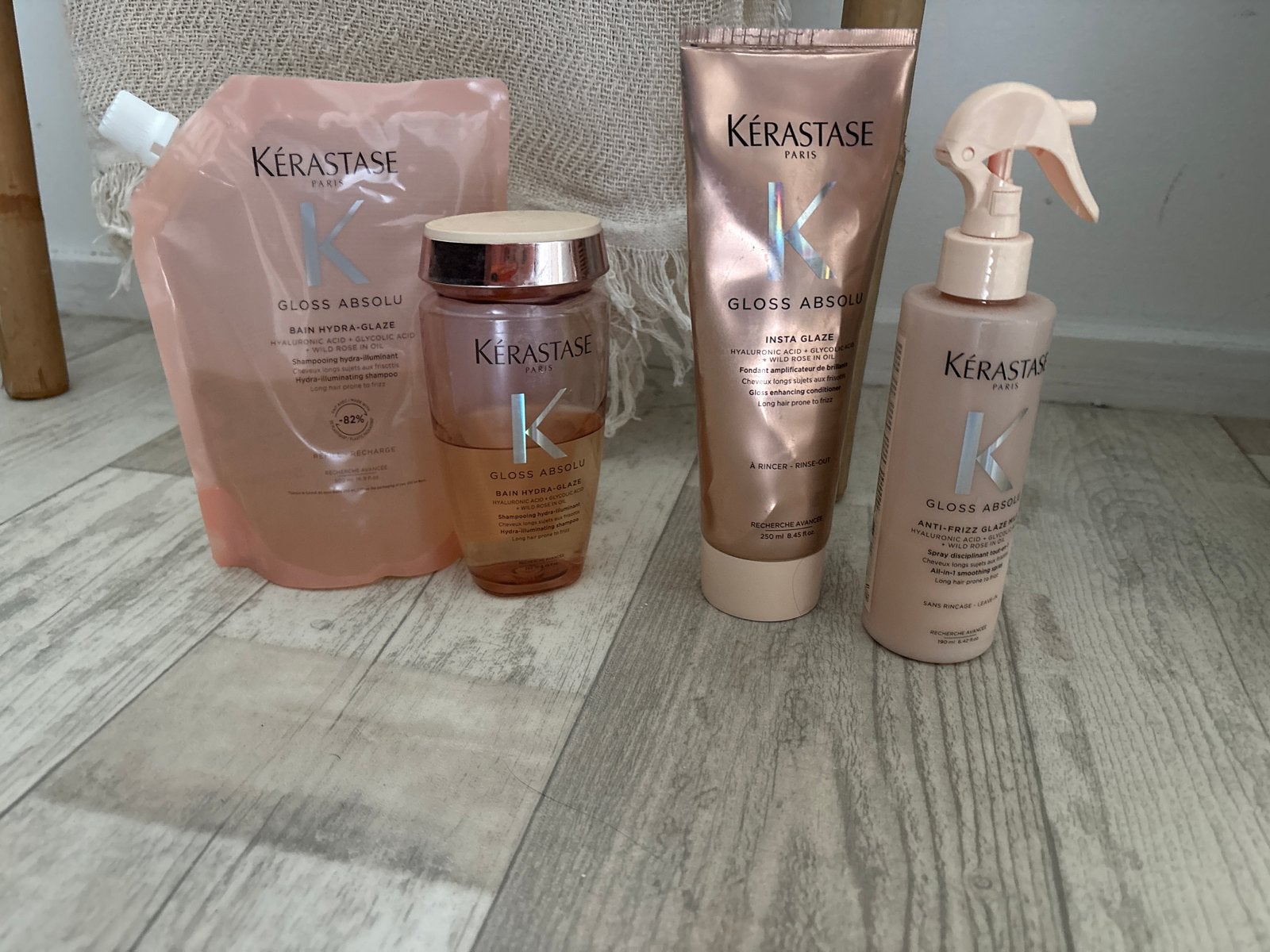 Kérastase Gloss Absolu Haarverzorgingsset, Ophalen of Verzenden, Zo goed als nieuw, Shampoo of Conditioner