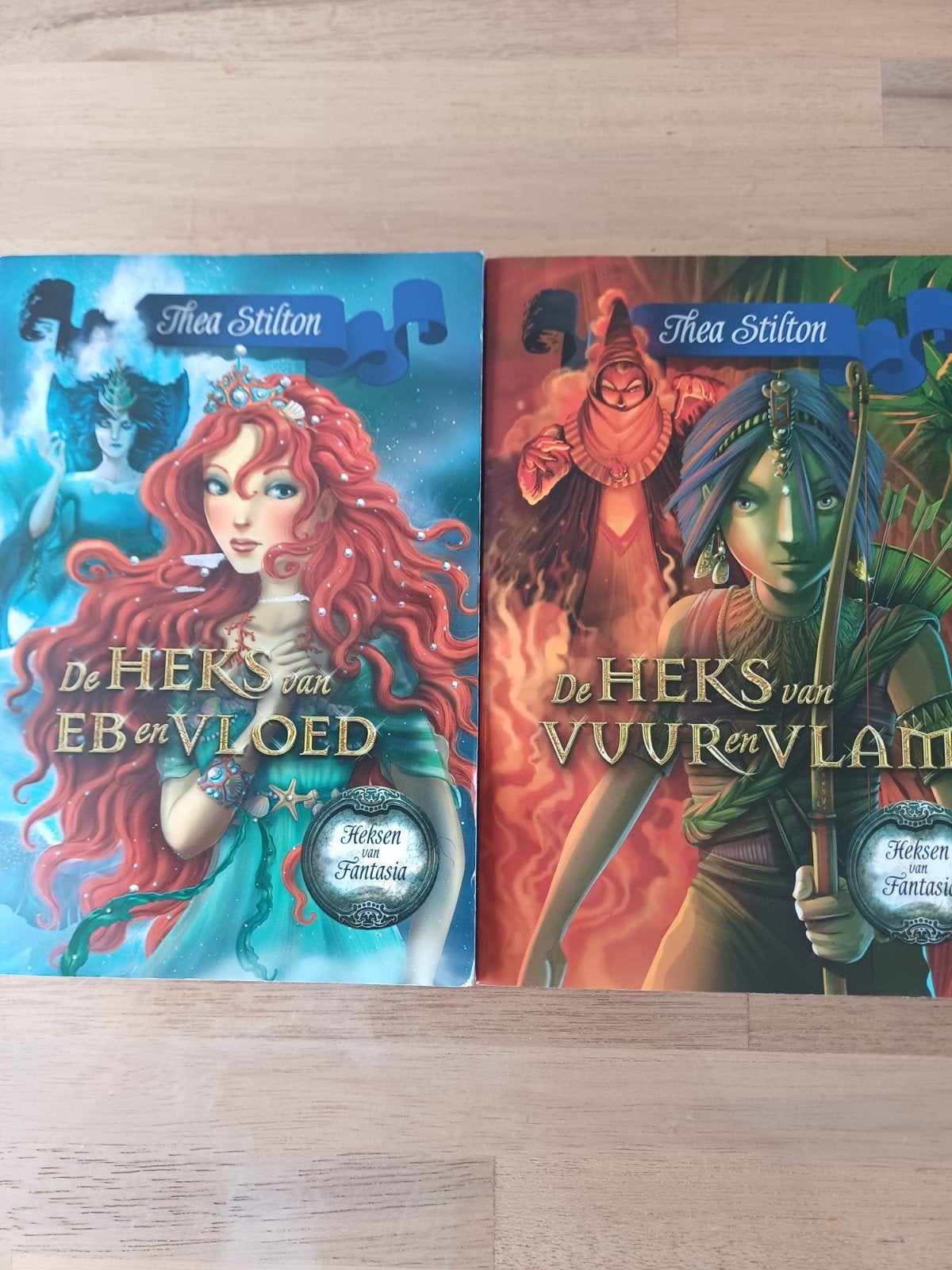 Thea Stilton - De Heks van eb en vloed.deel 1 en 2, Ophalen of Verzenden, Zo goed als nieuw, Thea Stilton