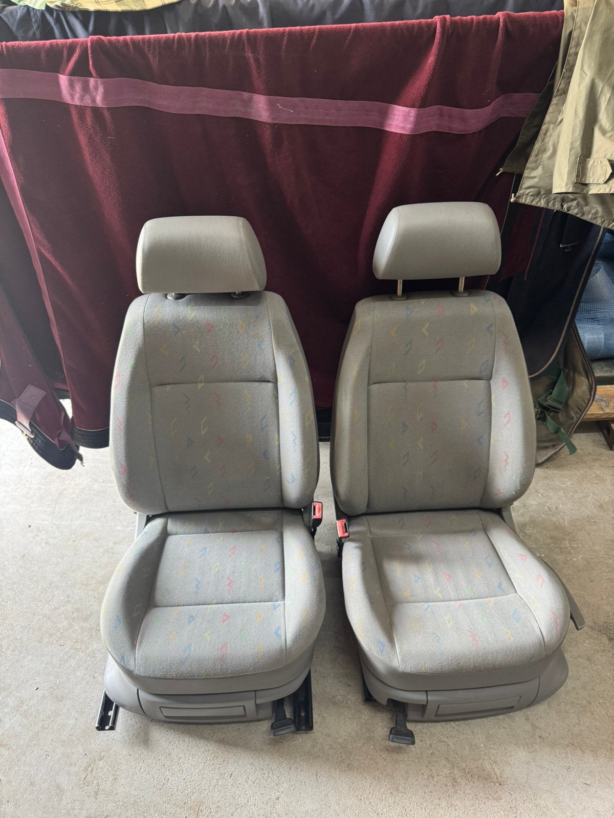 Orginele vw caddy stoelen met lade en beugel, Ophalen of Verzenden, Gebruikt