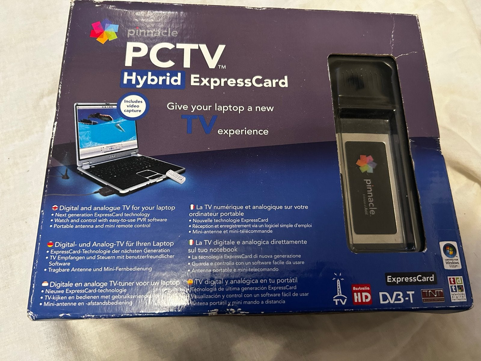 Pinnacle PCTV Hybrid ExpressCard - TV-tuner voor laptop, Ophalen of Verzenden, Zo goed als nieuw, GDDR6, PCI