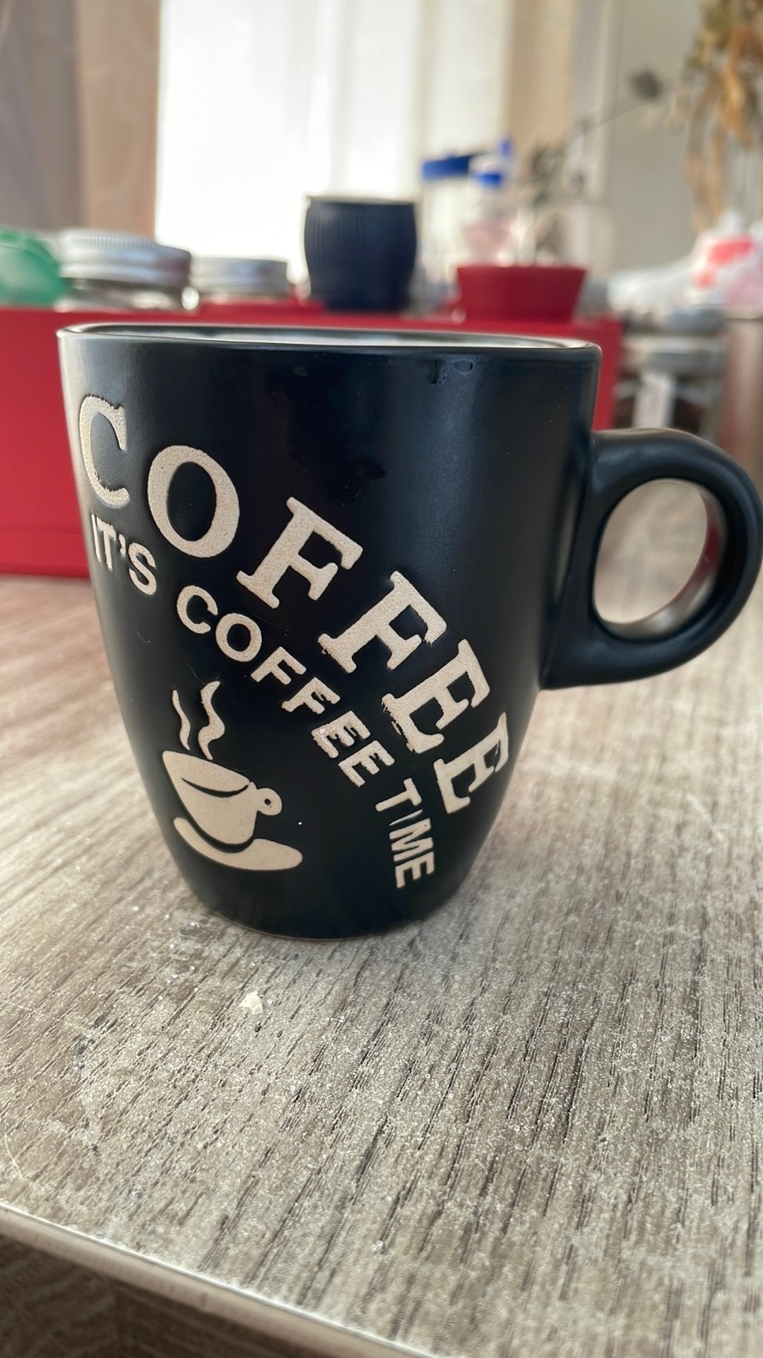 cup of coffee, Ophalen of Verzenden, Zo goed als nieuw, Overige stijlen, Kop(pen) en/of Schotel(s)