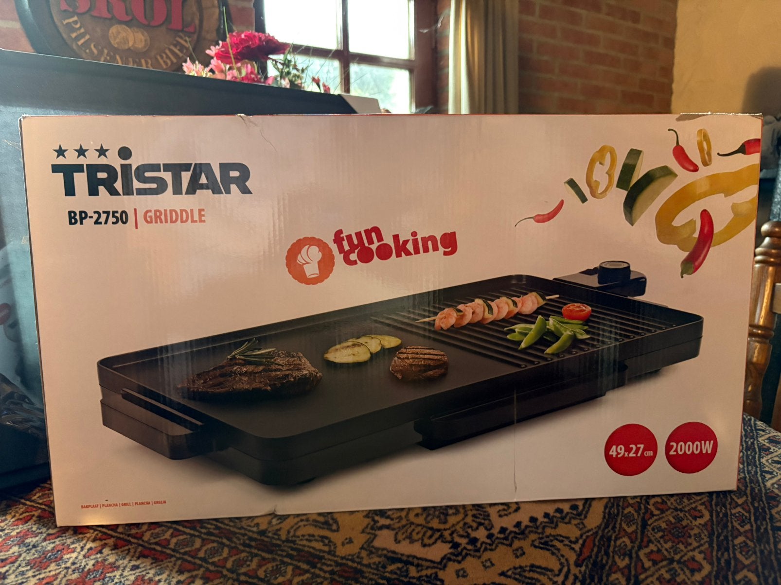 Tristart giddle tafelgrill (nieuw), Ophalen of Verzenden, Zo goed als nieuw, 4 t/m 7 personen