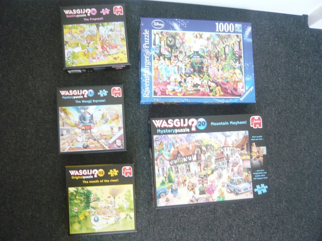 Wasgij legpuzzels 500 en 1000 st., Ophalen of Verzenden, 500 t/m 1500 stukjes, Zo goed als nieuw, Legpuzzel