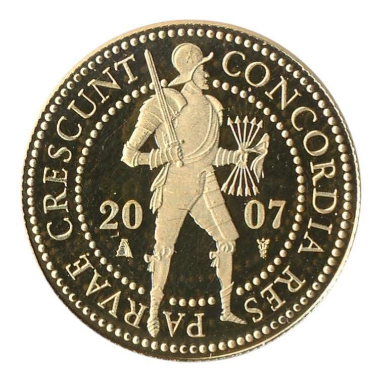 Nederland Gouden Dubbele Dukaat 2007, Postzegels en Munten, Edelmetalen en Baren, Goud, Ophalen of Verzenden