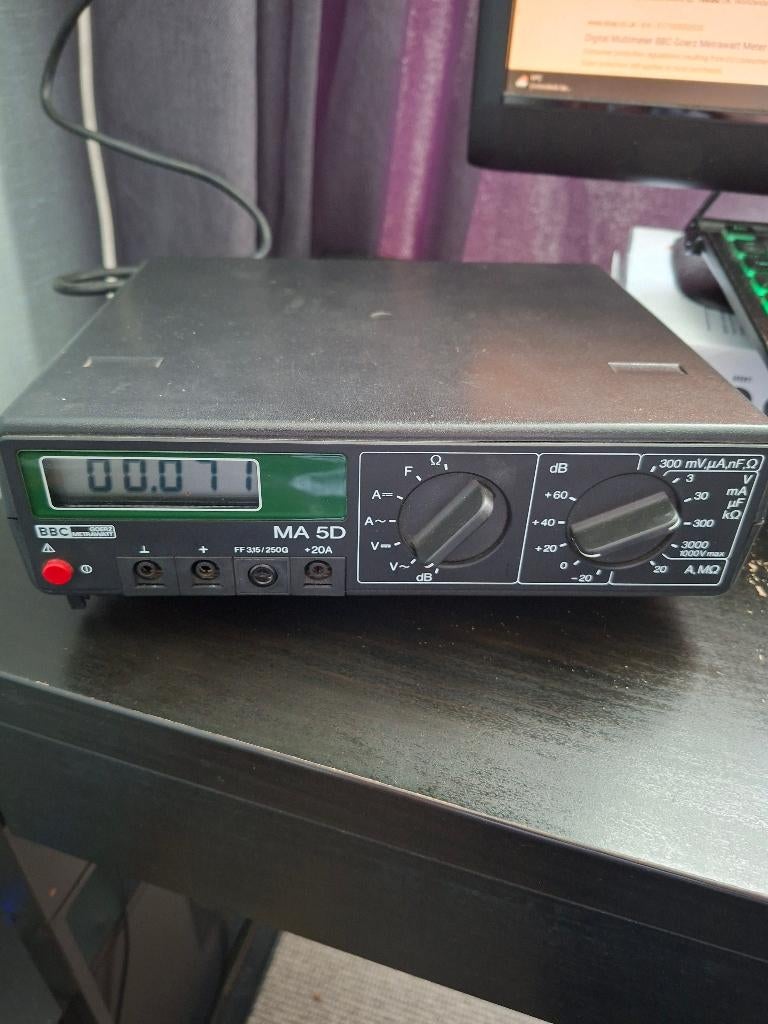 BBC Goerz Metrawatt MA 5D digitale multimeter, Doe-het-zelf en Verbouw, Ophalen of Verzenden, Gebruikt, Multimeter