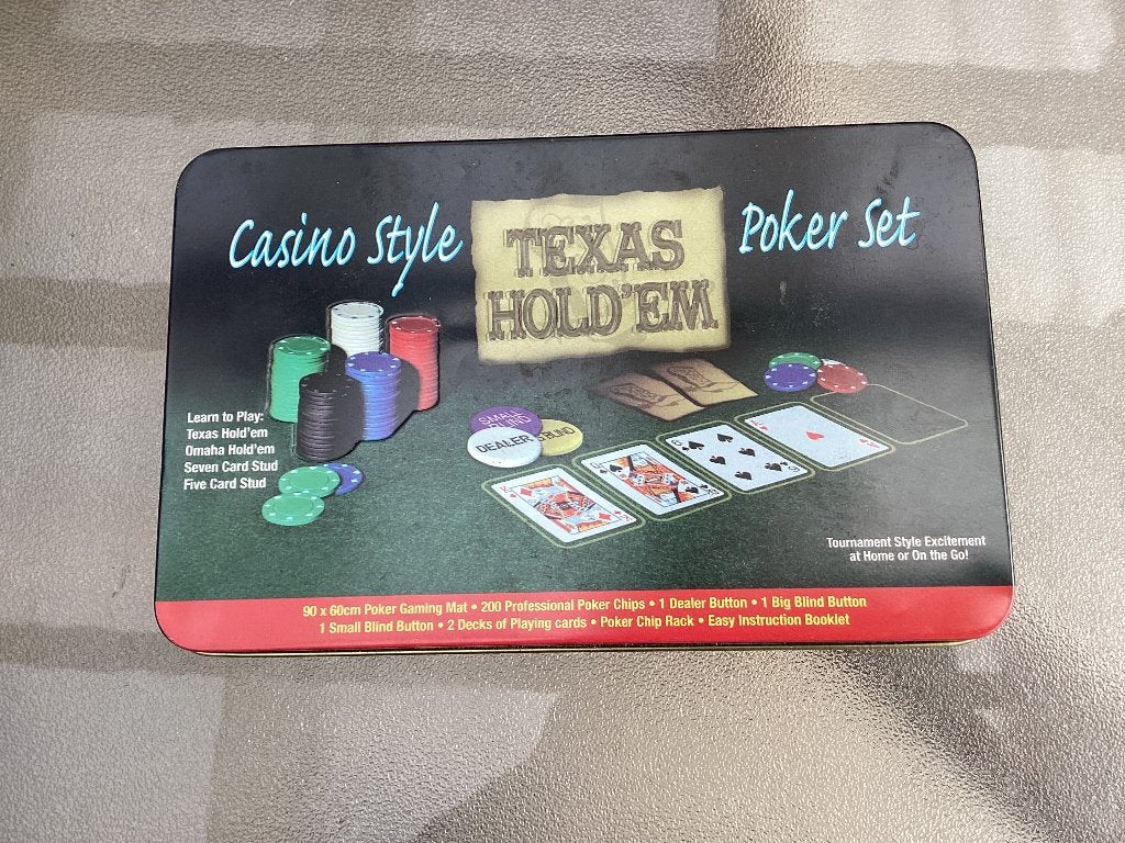 Pokerset, Drie of vier spelers, Ophalen, Nieuw