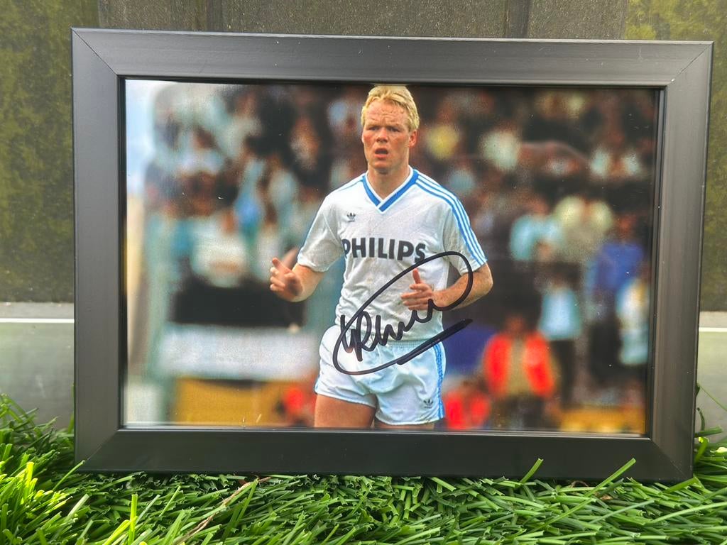 Origineel gesigneerde Ronald Koeman foto, Ophalen of Verzenden, Zo goed als nieuw, PSV