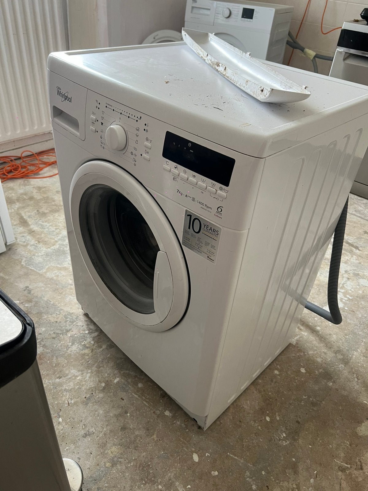 Whirlpool wasmachine gratis, Ophalen, 1200 tot 1600 toeren, 85 tot 90 cm
