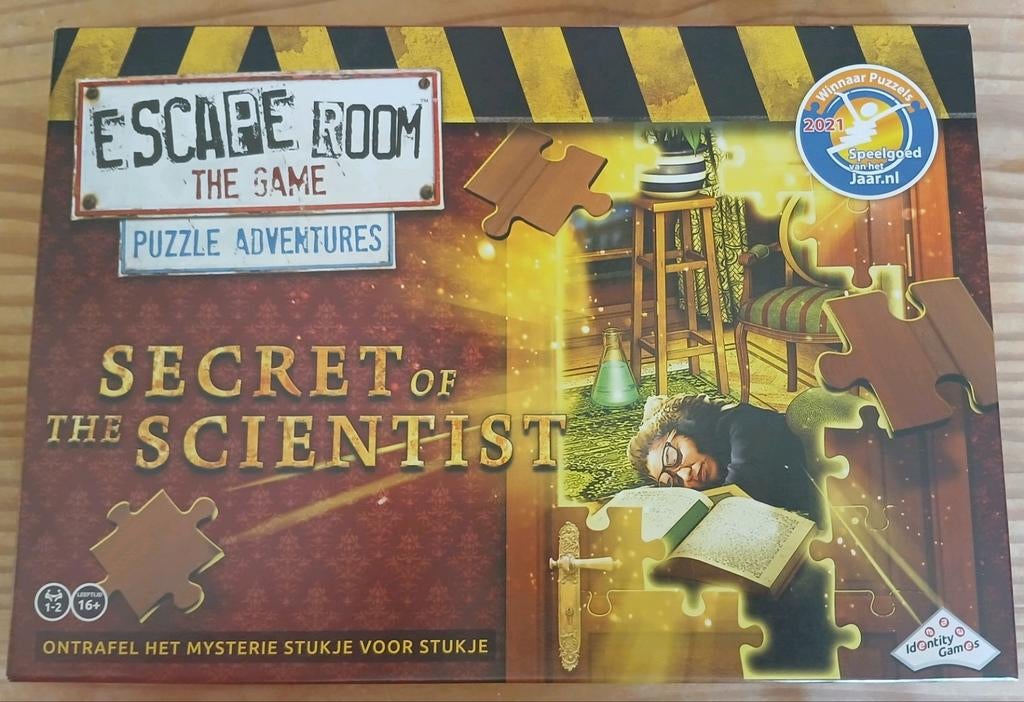 Escape Room The Game: The Secret of the Scientist, Ophalen of Verzenden, Zo goed als nieuw, Legpuzzel