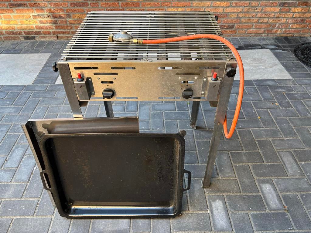 Hendi Grill-Master Maxi Gas BBQ met bakplaat, Ophalen, Gebruikt