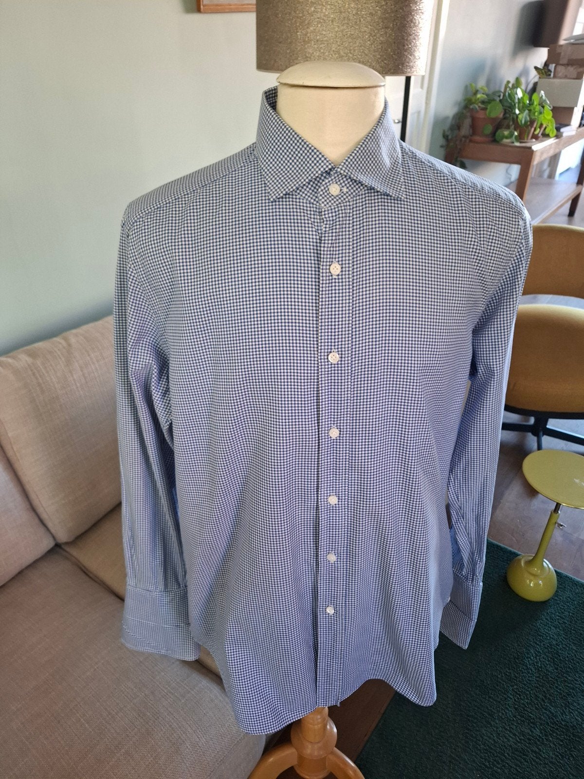 xacus overhemd boordmaat 43 manchetknopen, Ophalen of Verzenden, Zo goed als nieuw, Halswijdte 43/44 (XL), Xacus