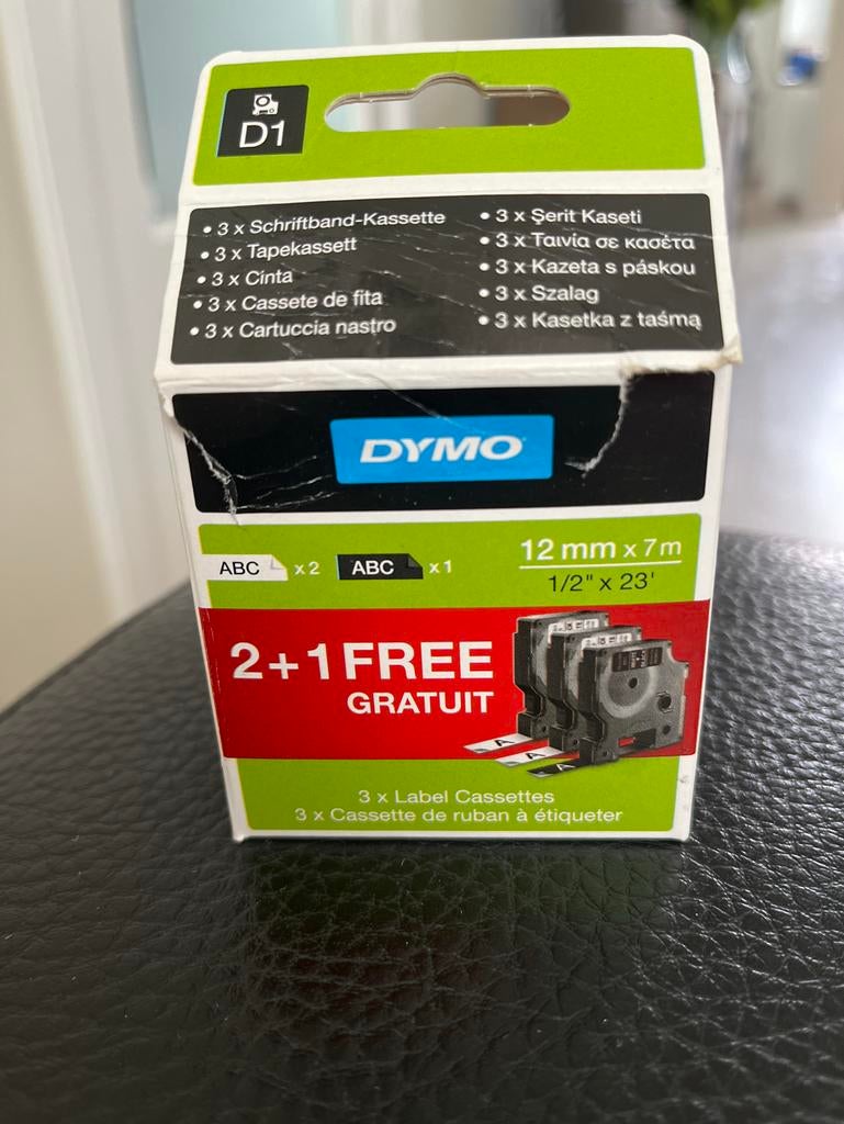 Dymo D1 wLabel Cassettes - Diverse Kleuren, Ophalen of Verzenden, Nieuw