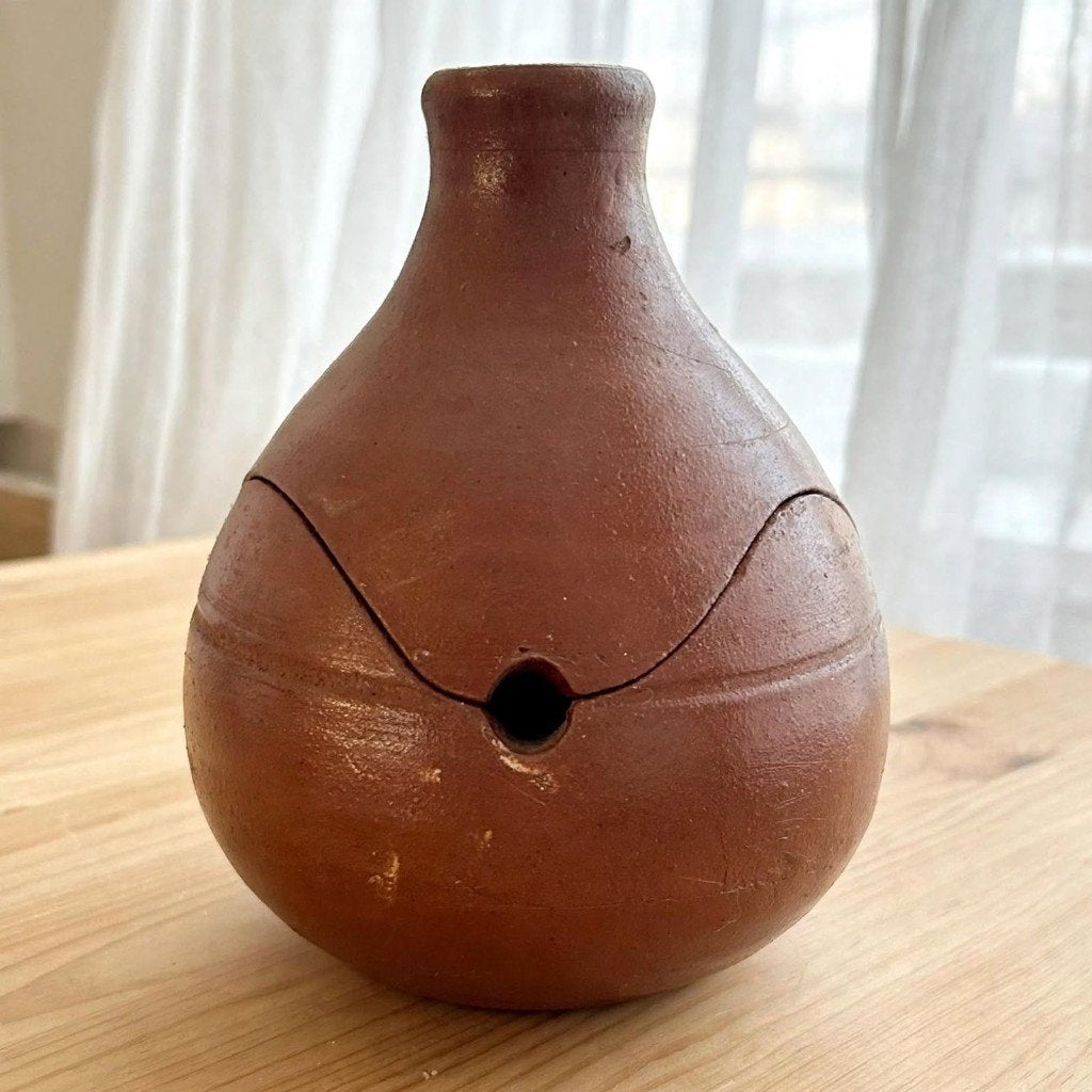 Vintage terracotta honingpot / garenpot / bewaarpotje, Ophalen of Verzenden