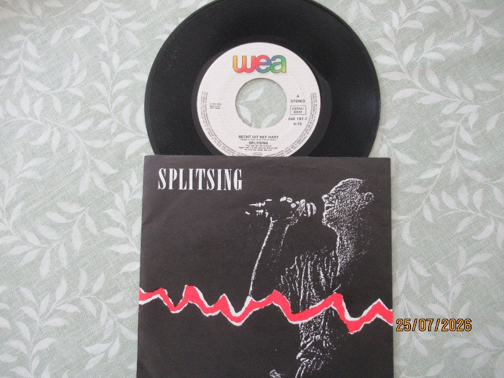 Splitsing        Recht uit het Hart, Cd's en Dvd's, Originele persing, 7 inch, Ophalen of Verzenden, Zo goed als nieuw