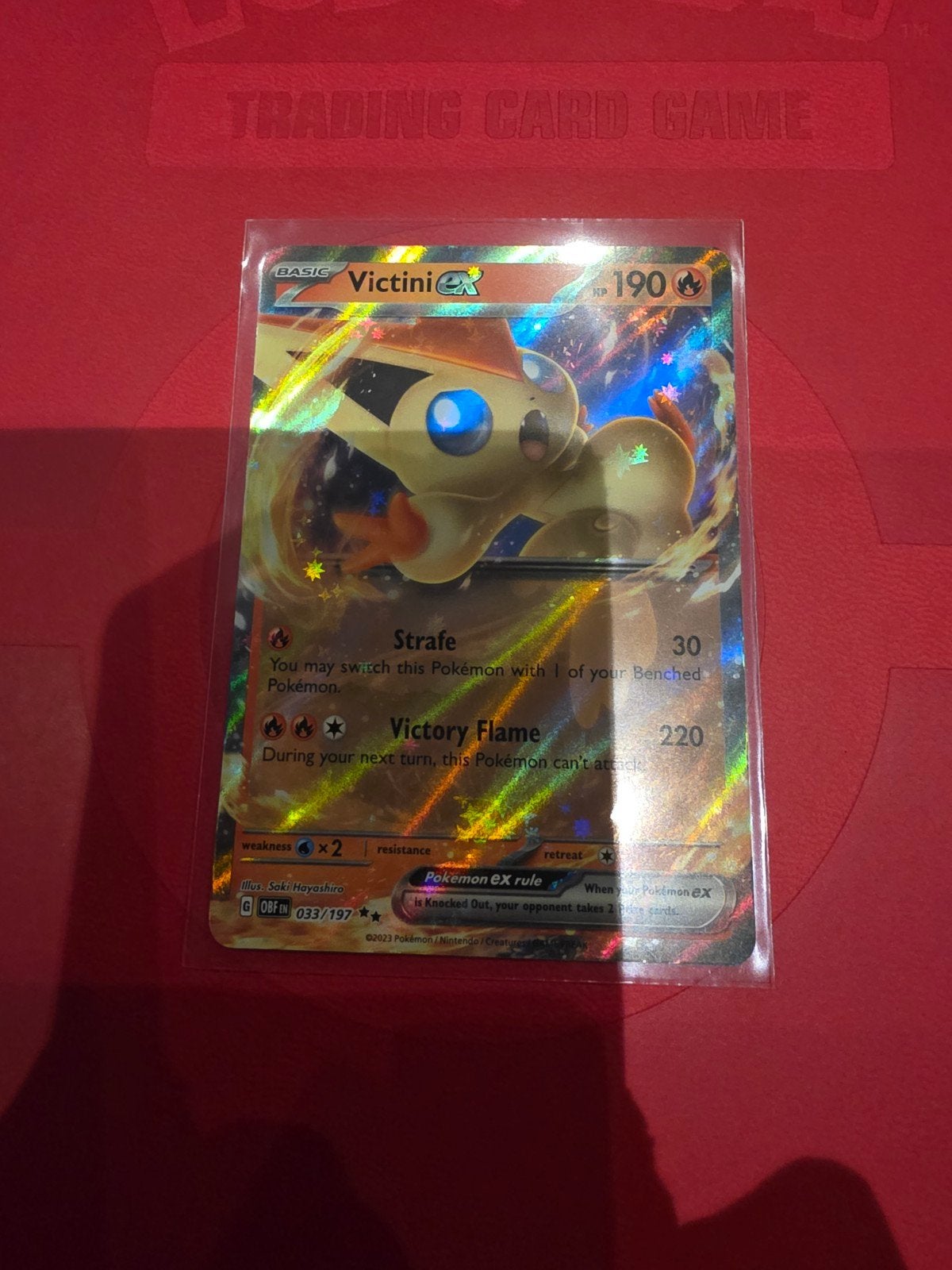 Victini ex 033/197, Ophalen of Verzenden, Zo goed als nieuw, Losse kaart, Foil