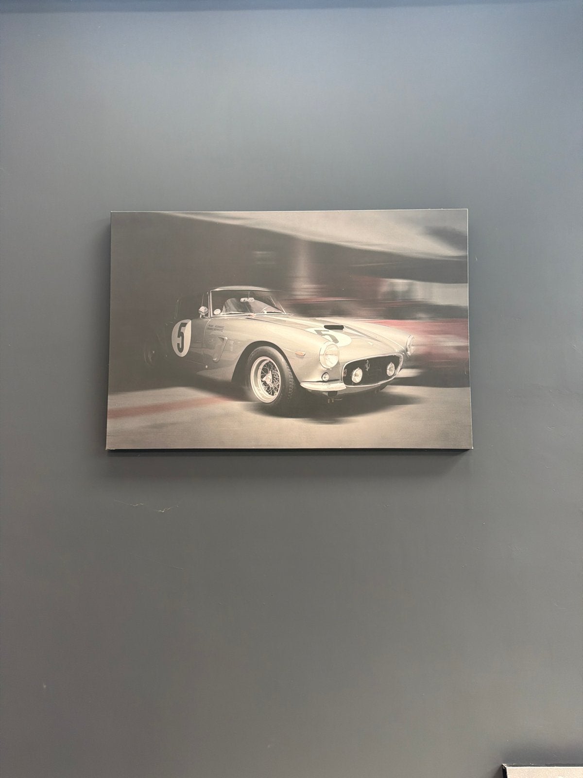 Set van 6 canvas prints met klassieke raceauto's, Ophalen, Gebruikt, 125 cm of meer, Print