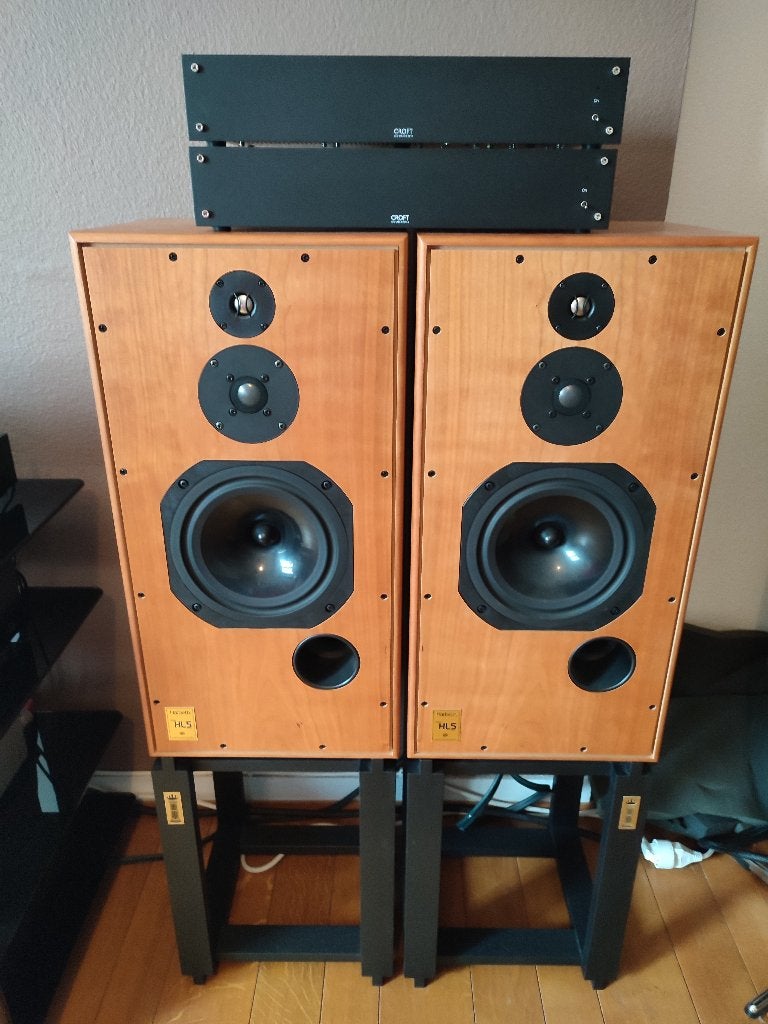 Harbeth HL5+ with Croft 7 series, Audio, Tv en Foto, Ophalen, Zo goed als nieuw, Overige merken
