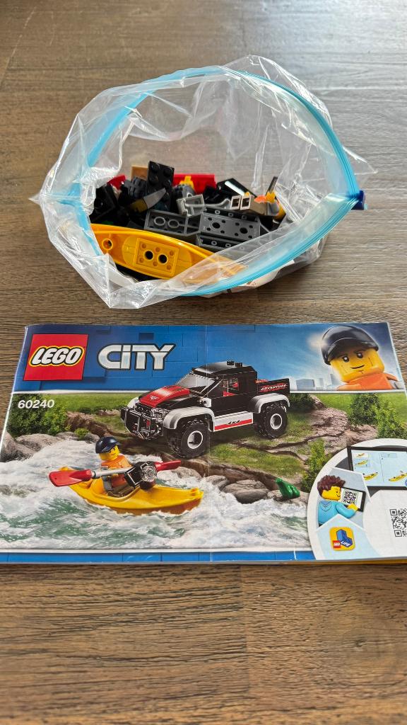 lego kajak en auto 60240, Ophalen of Verzenden