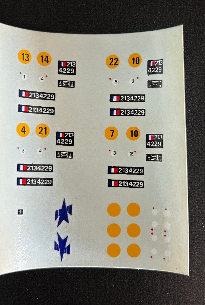 Decals Leger  1/43, Ophalen of Verzenden, Nieuw, Auto, Overige merken
