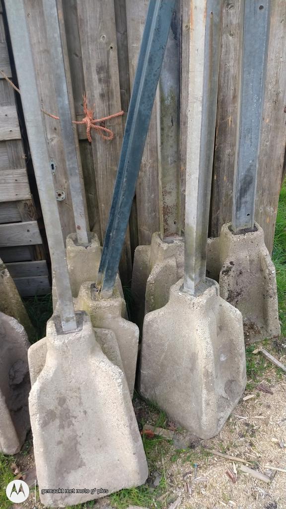 Heras  hekwerk Palen, Ophalen of Verzenden, Gebruikt, Minder dan 10 meter