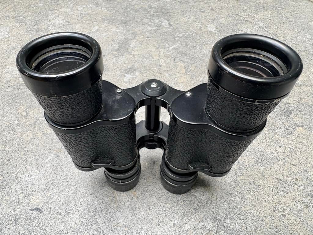 Vintage Carton verrekijker 7x35 Prisma Coated Optics, Gebruikt, Minder dan 8x, Met hoes of tas, Porro (met knik)
