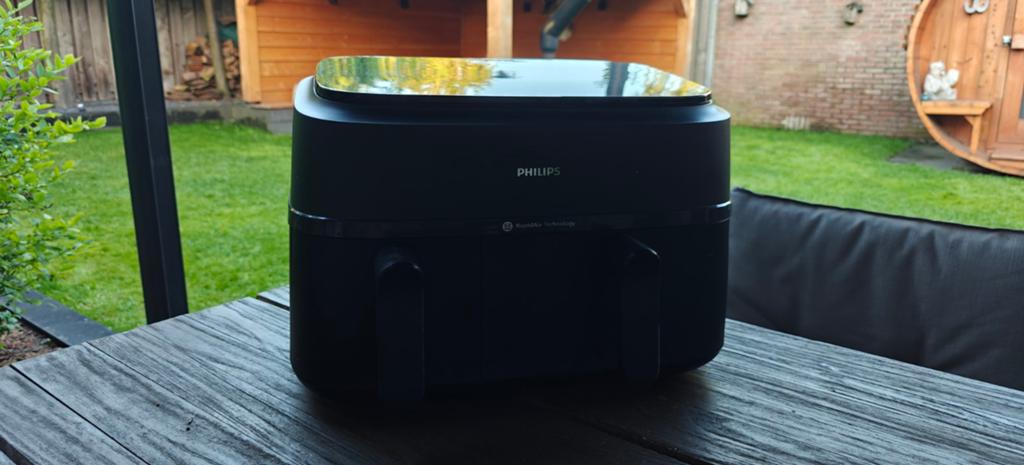 Philips Airfryer met dubbele mand - Zo goed als nieuw, Ophalen of Verzenden, Zo goed als nieuw, Airfryer, 1500 gram of meer