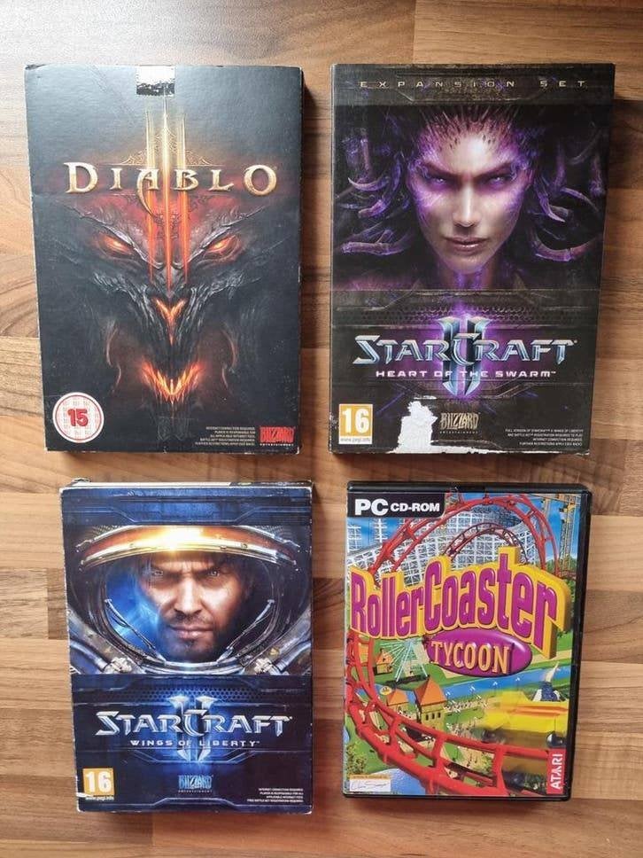 Setje van 4 PC games, Spelcomputers en Games, 1 speler, Ophalen of Verzenden, Zo goed als nieuw, Vanaf 3 jaar