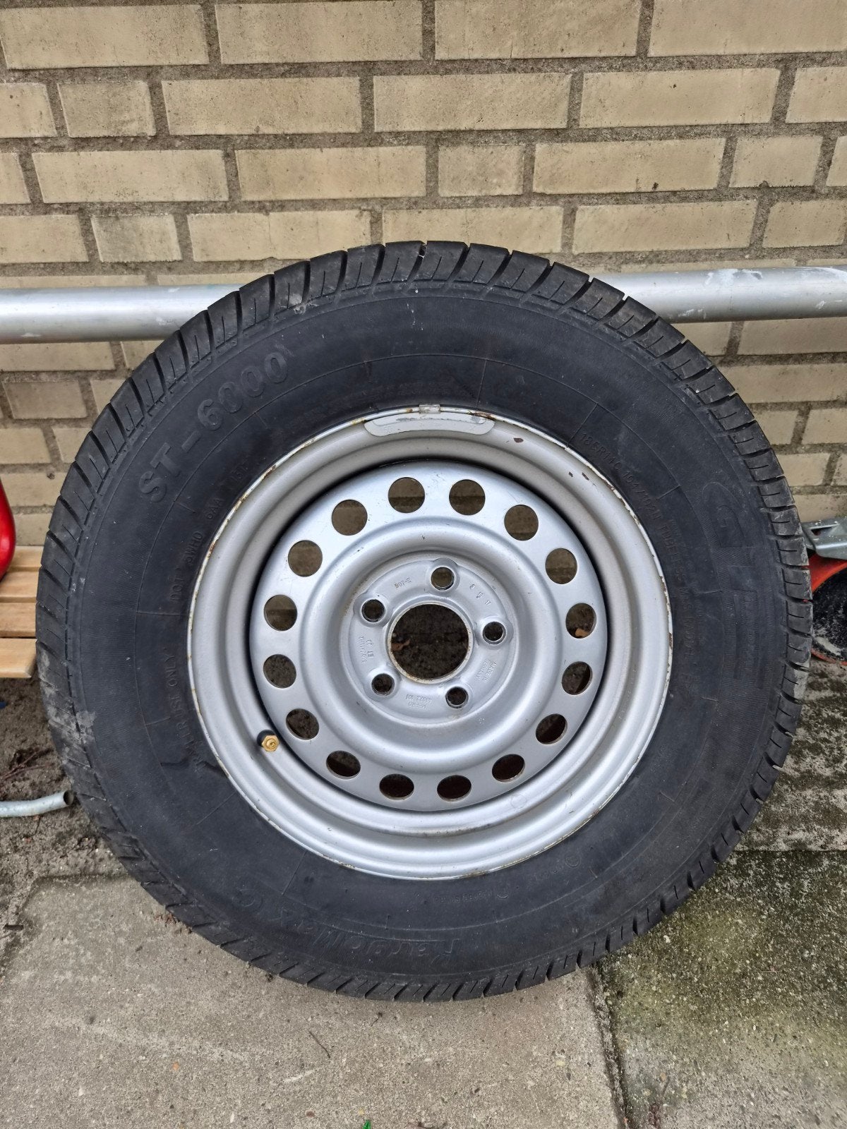 Aanhangerbanden op velg GT radiaal 14 ince 2st, 14 inch, Overige, Gebruikt, Banden en Velgen