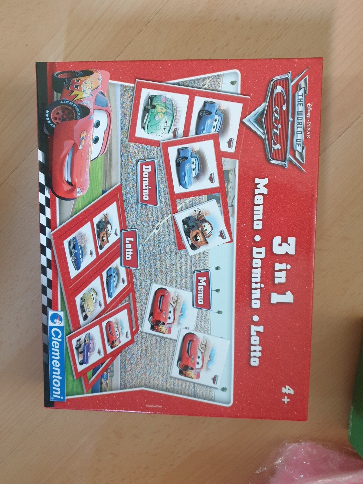 Disney Pixar Cars 3-in-1 Spellen: Memo, Domino, Lotto, Een of twee spelers, Ophalen of Verzenden, Zo goed als nieuw, Clementoni