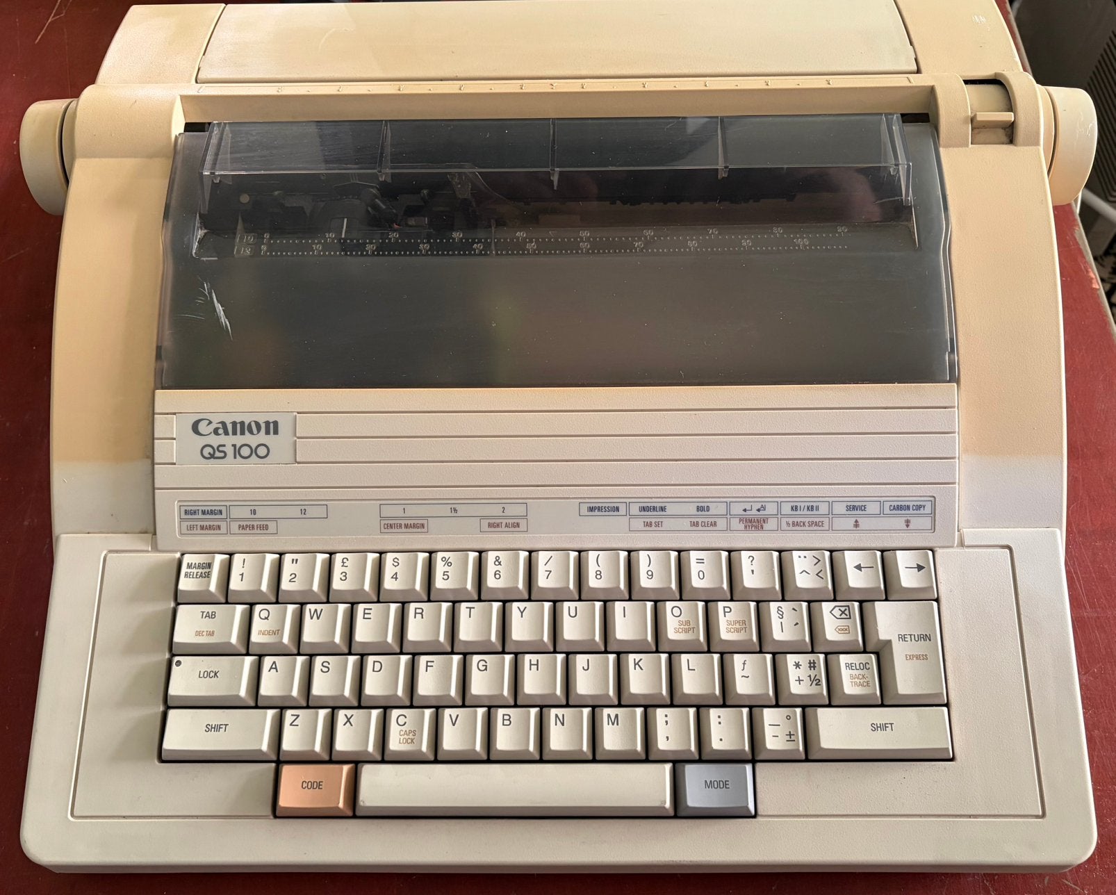 Canon QS100 electrische typemachine, Diversen, Ophalen of Verzenden, Gebruikt