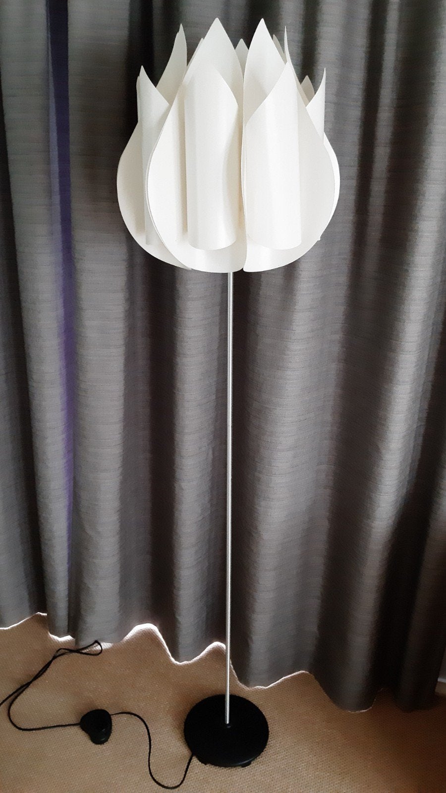 Vintage Knappa Tulpan vloerlamp - Brylle & Jacobsen - Ikea, Huis en Inrichting, Lampen | Vloerlampen, Ophalen, Gebruikt, E27 (groot)