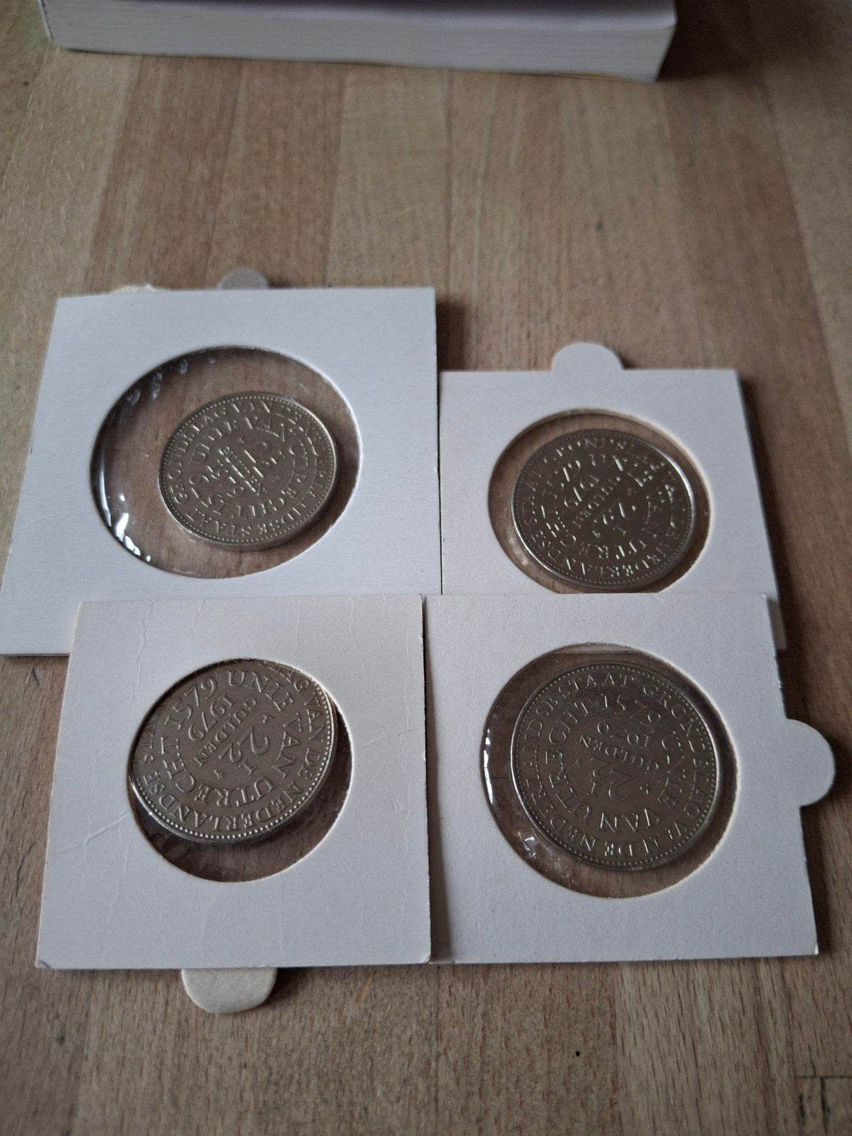 unie van Utrecht 2 1/2 gulden 1979 4 stuks rijksdaalder, Postzegels en Munten, Munten | Nederland, Ophalen, Koningin Juliana, 2½ gulden
