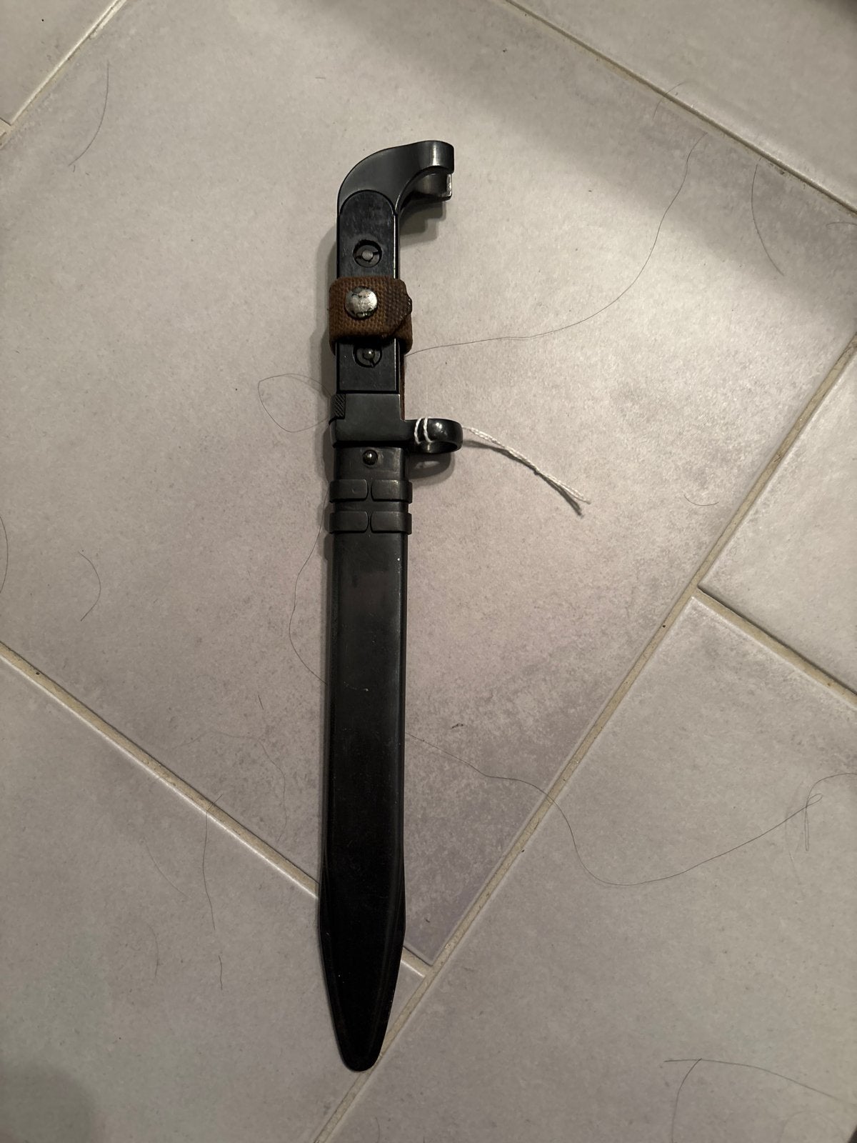 Oost Duitse AK47 Bajonet met Schede, Ophalen of Verzenden, Landmacht, Duitsland, Mes of Dolk