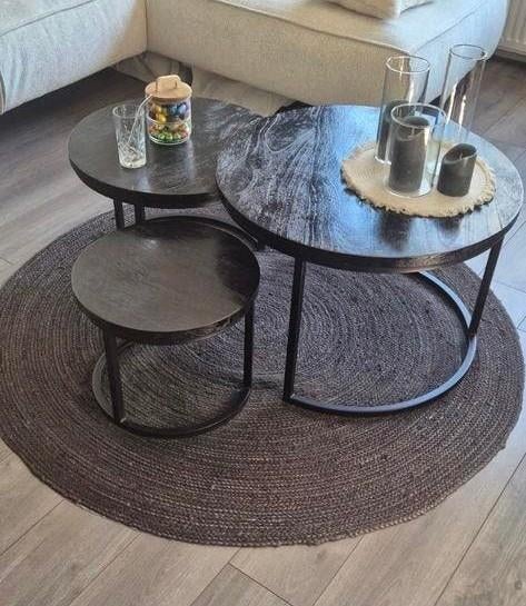 Vloerkleed Ronan Kwantum, Huis en Inrichting, Stoffering | Tapijten en Kleden, Ophalen, Gebruikt, 100 tot 150 cm, Zwart