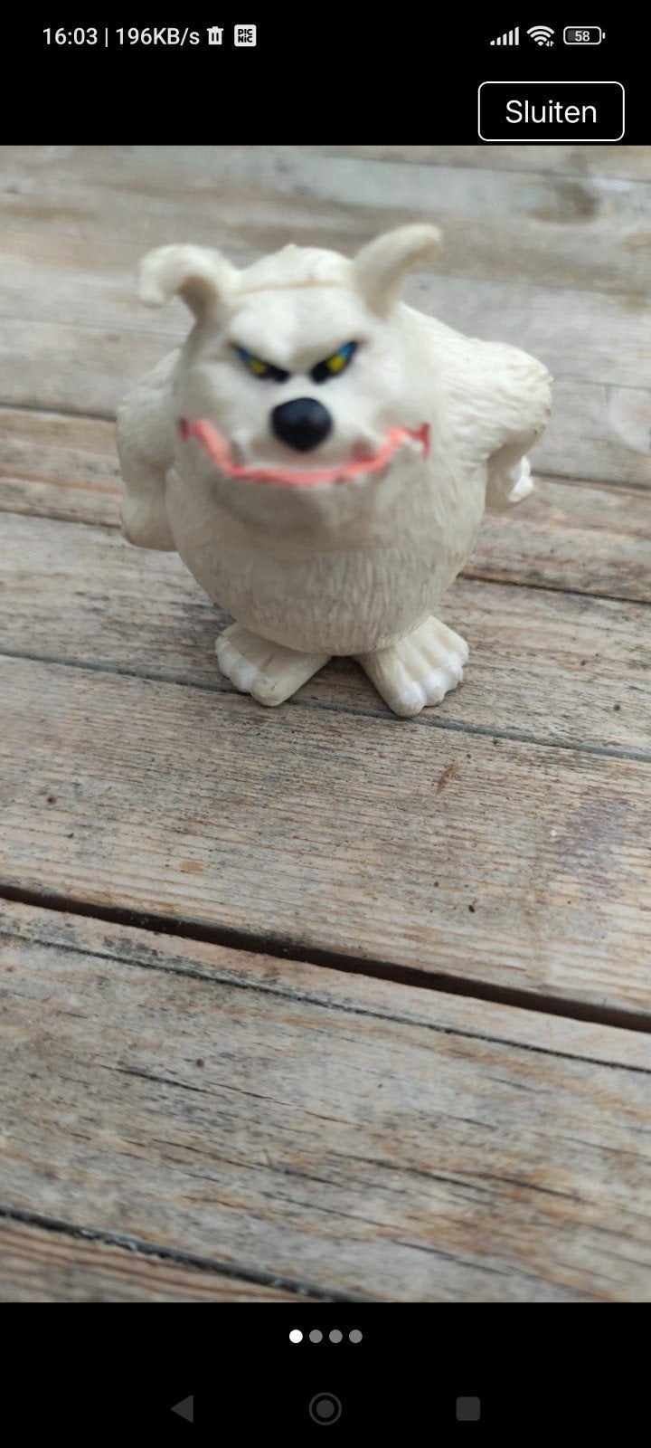 Vintage Schleich Foofur Louis PVC Figuurtje 1986, Ophalen of Verzenden, Gebruikt