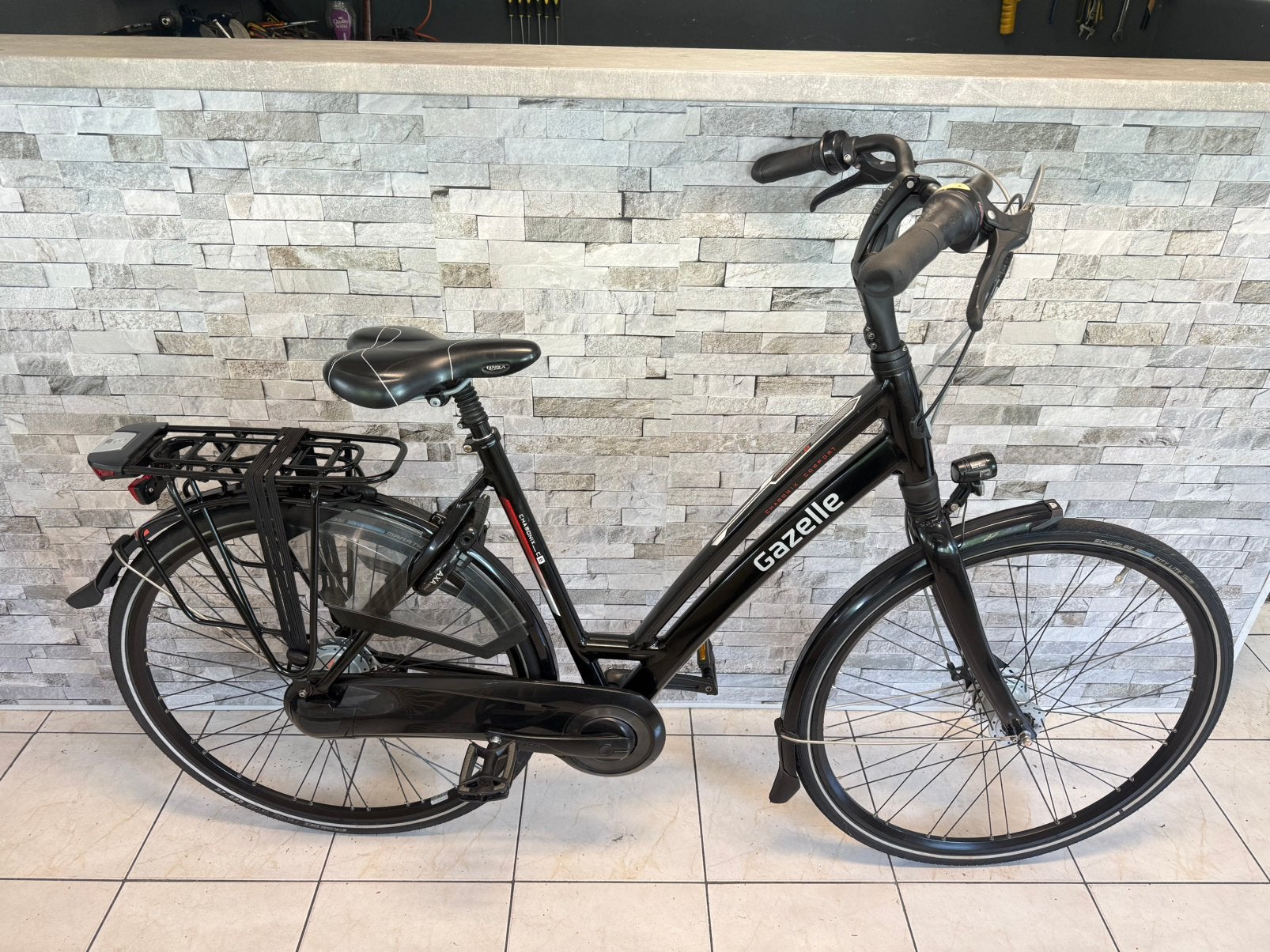 Zeer Nette Gazelle Chamonix Damesfiets D53cm. V8., Ophalen, 53 tot 56 cm, Versnellingen, Zo goed als nieuw
